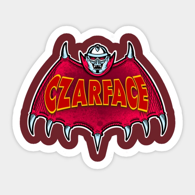 Czarface bat Sticker by John Coen Artistry